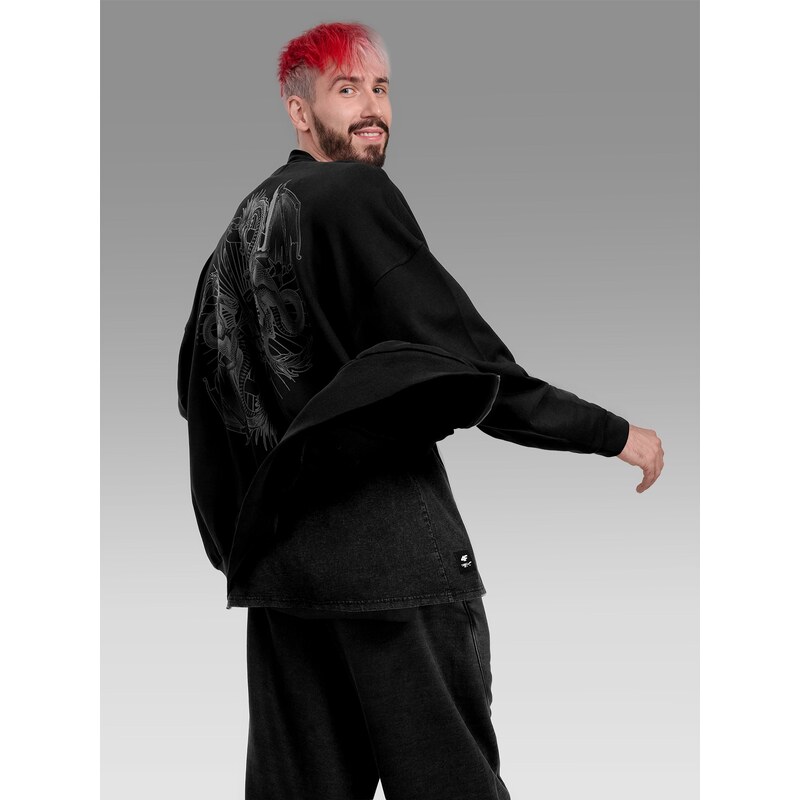 Pánská oversize bomber mikina 4F x Tomasz Fornal - černá