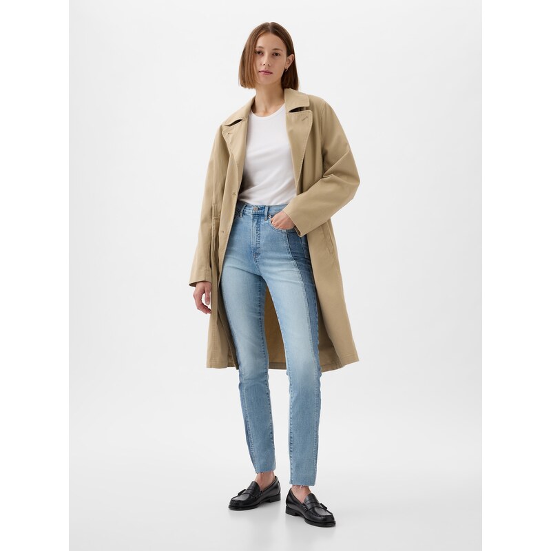 GAP Riflové kalhoty High Rise Patchwork Vintage Slim