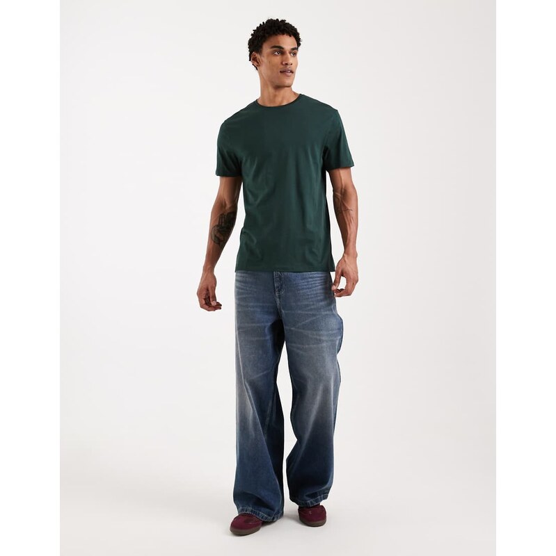 ASOS DESIGN Premium SUPIMA Cotton regular fit t-shirt in dark