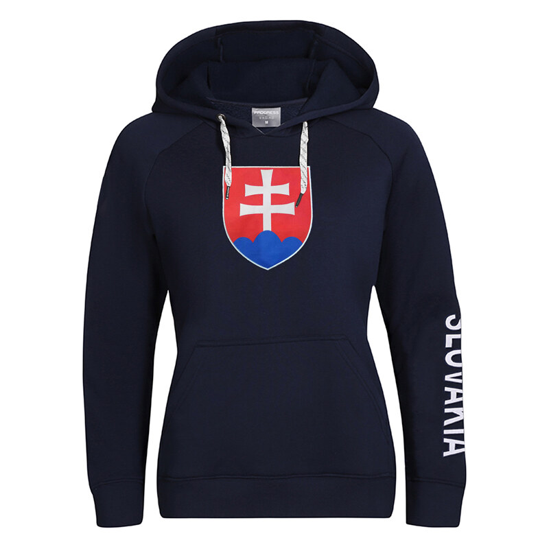 Dámská tepláková mikina PROGRESS SK Hoody Lady tm.modrá