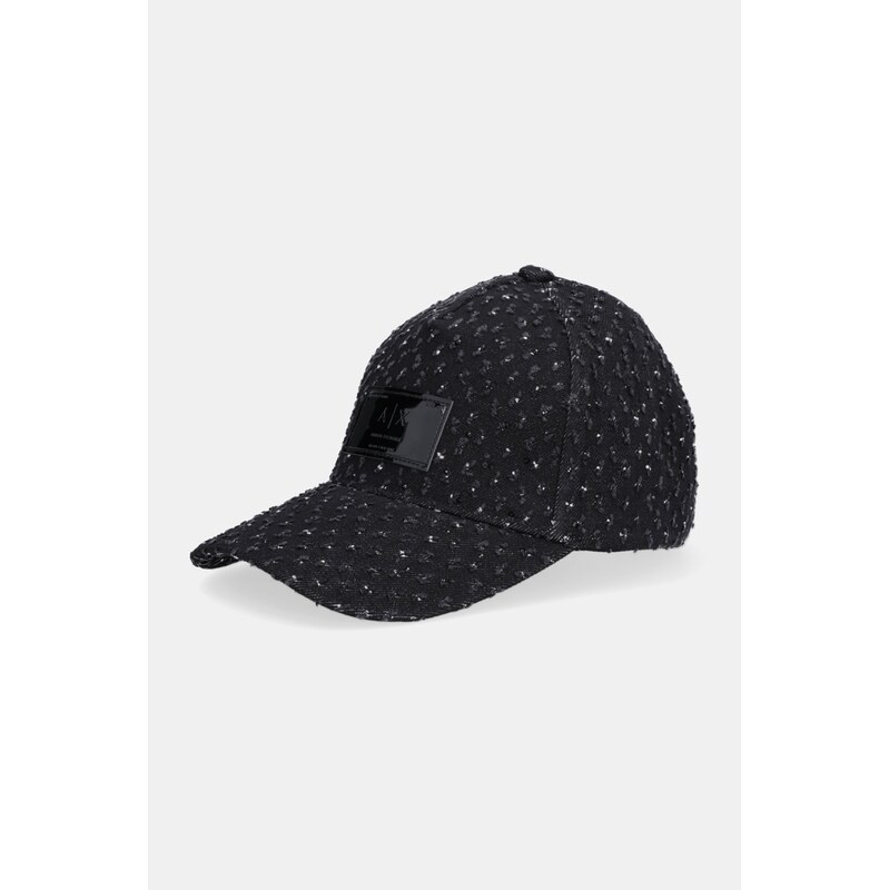 Džínová baseballová čepice Armani Exchange