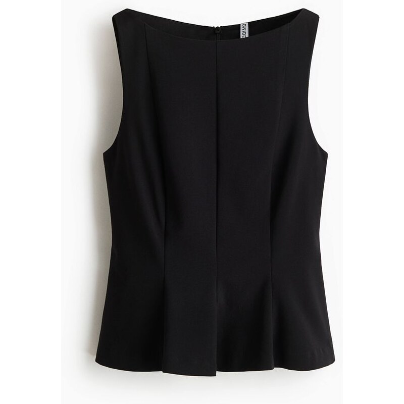 H&M - Elegantní top peplum - černá 112346955