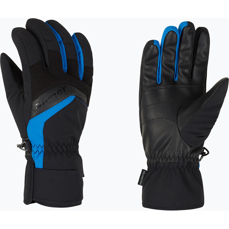 Pánské lyžařské rukavice ZIENER Gabino black/persian blue