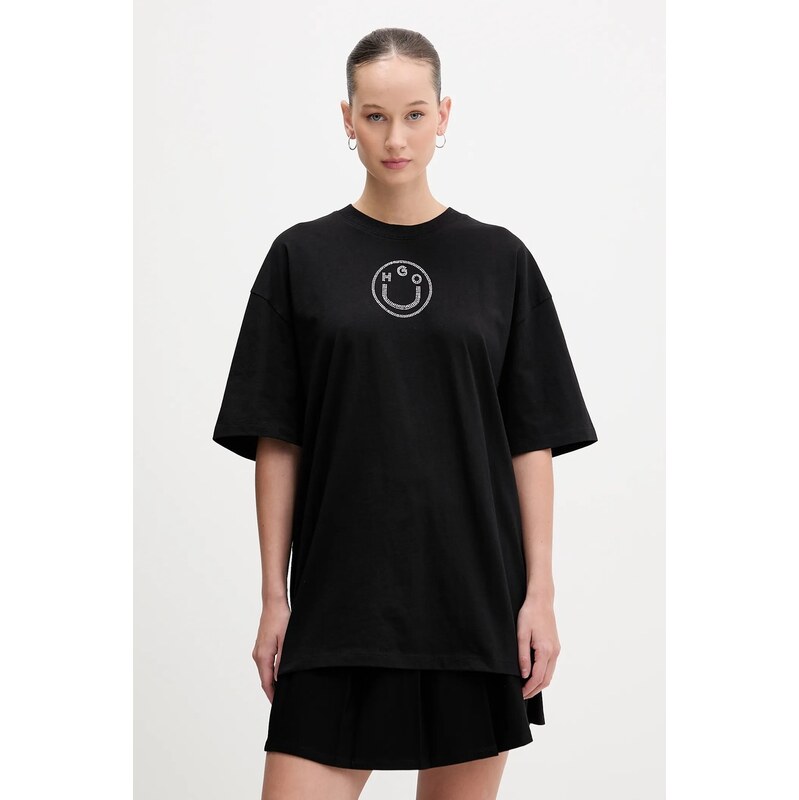 Bavlněné tričko Hugo Blue Oversized _Tee_B_9 112413122