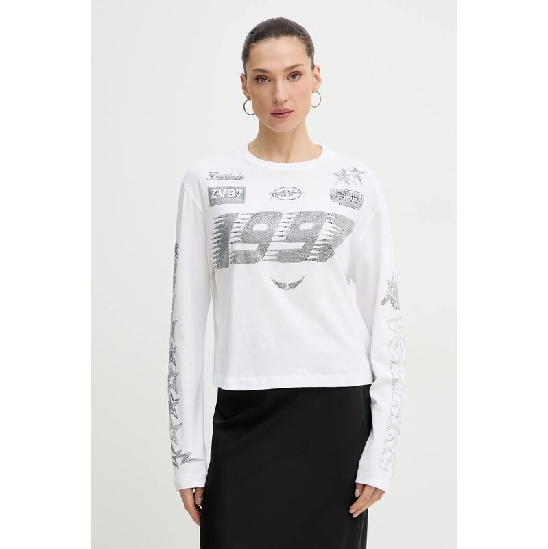 Bavlněné tričko s dlouhým rukávem ZADIG&VOLTAIRE 112413438