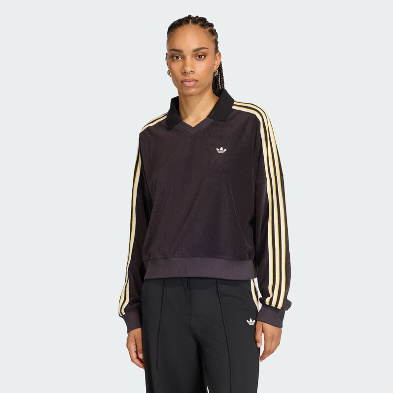 Adidas Polokošile TERRY TOWEL V NECK LONG SLEEVES 113741895