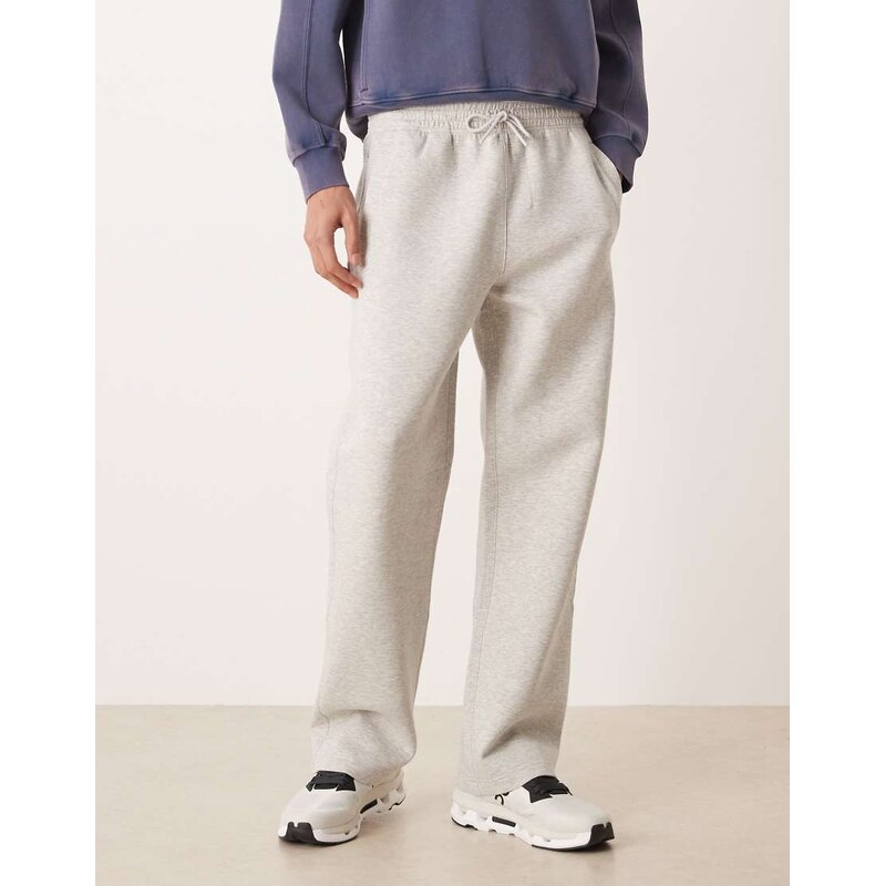 Abercrombie & Fitch YPB uncuffed joggers in grey marl 112357623