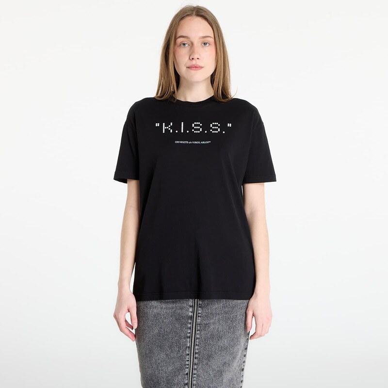 Tričko Off-White Kiss Quote Reg Tee Black XS 112646358