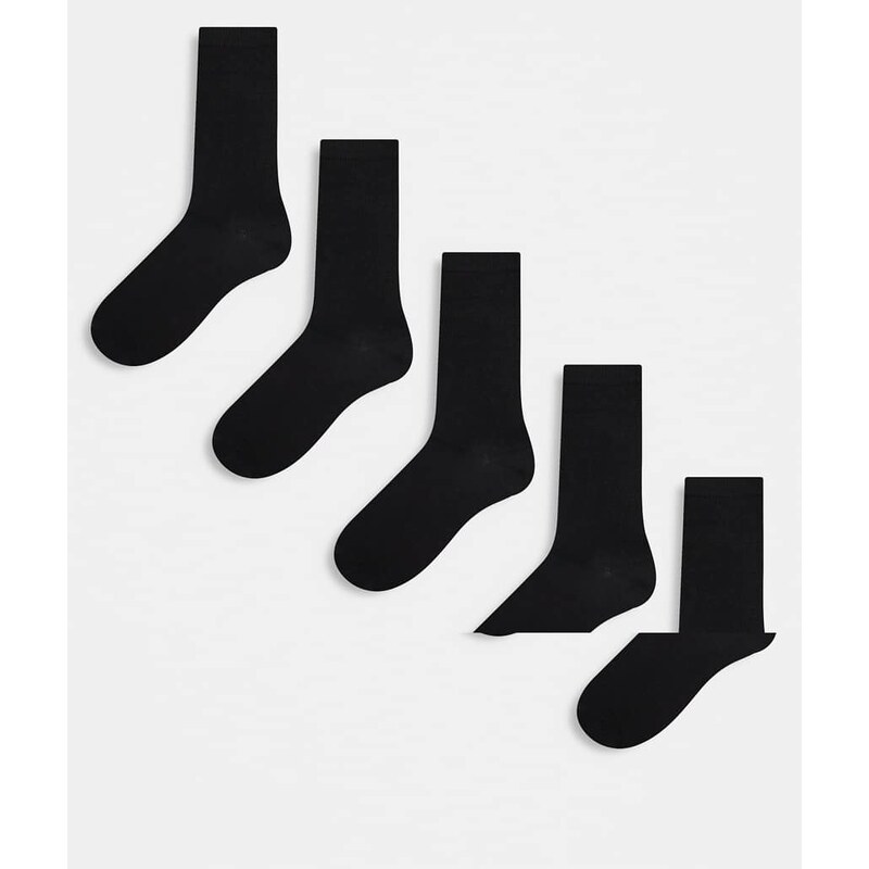 ONLY & SONS 5 pack socks in black
