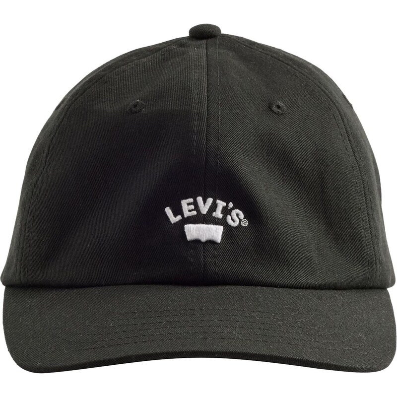 LEVIS  Kšiltovka Lazy Girl Logo Cap černá / bílá