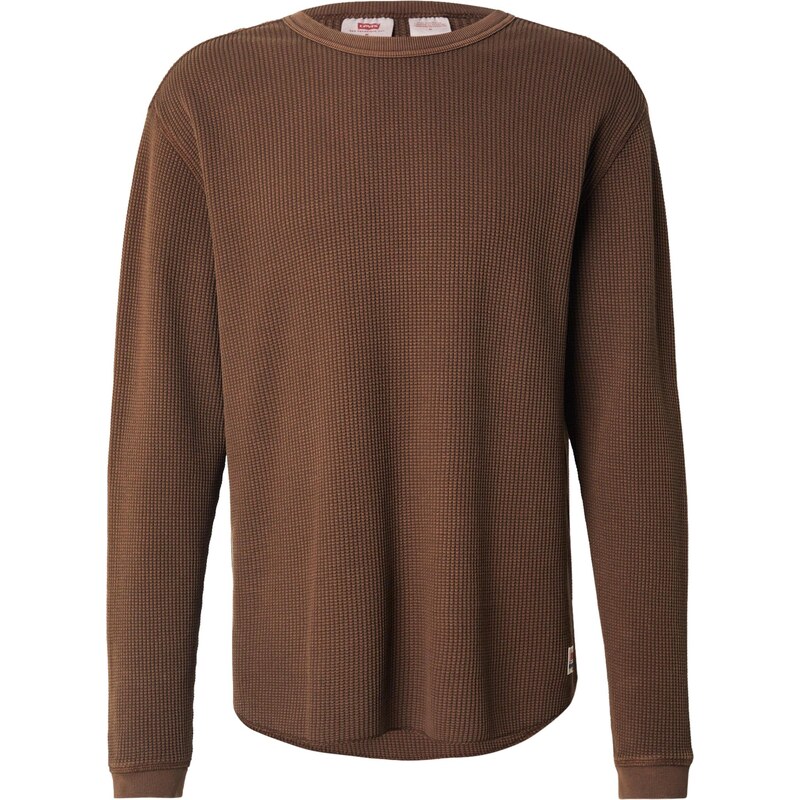 LEVI'S  Tričko 'Long Sleeve Relaxed Thermal Tee' hnědá