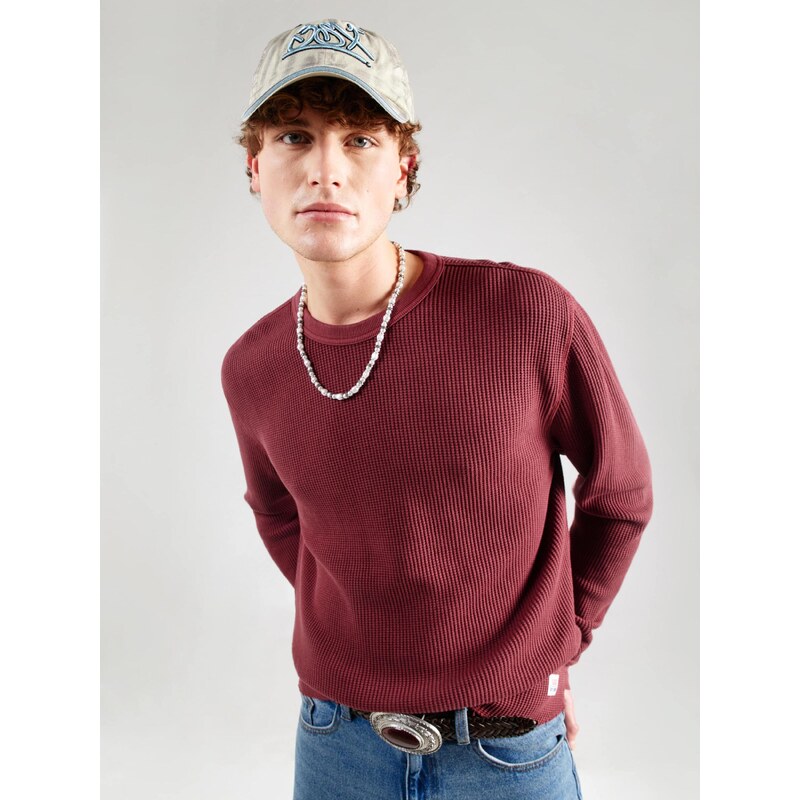 LEVI'S  Tričko 'Long Sleeve Relaxed Thermal Tee' bordó