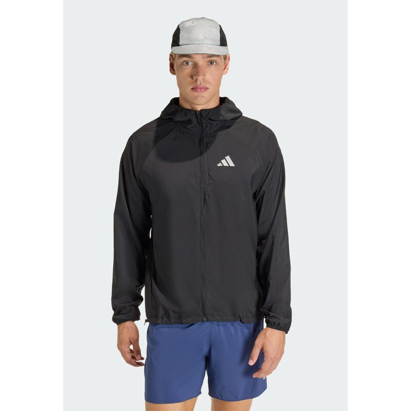 ADIDAS PERFORMANCE Sportovní bunda 'Adi365 Running Essentials' černá / bílá