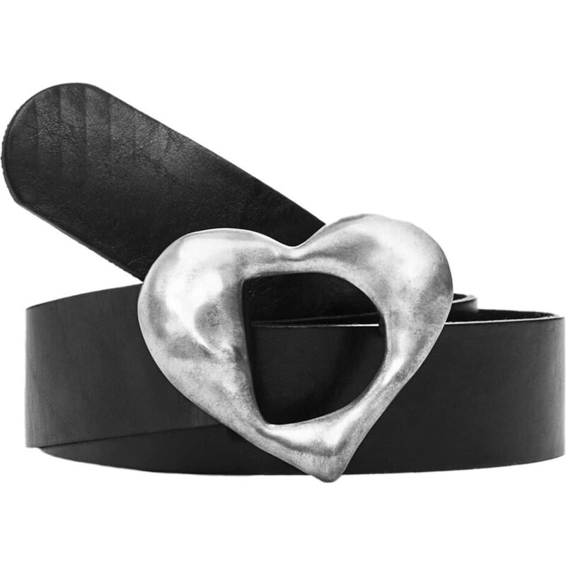 Desigual Opasek Heart černá