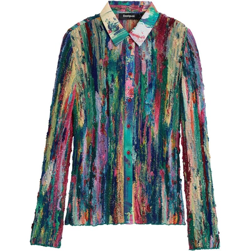 Desigual Halenka petrolejová / jedle / korálová / fuchsiová 112363795