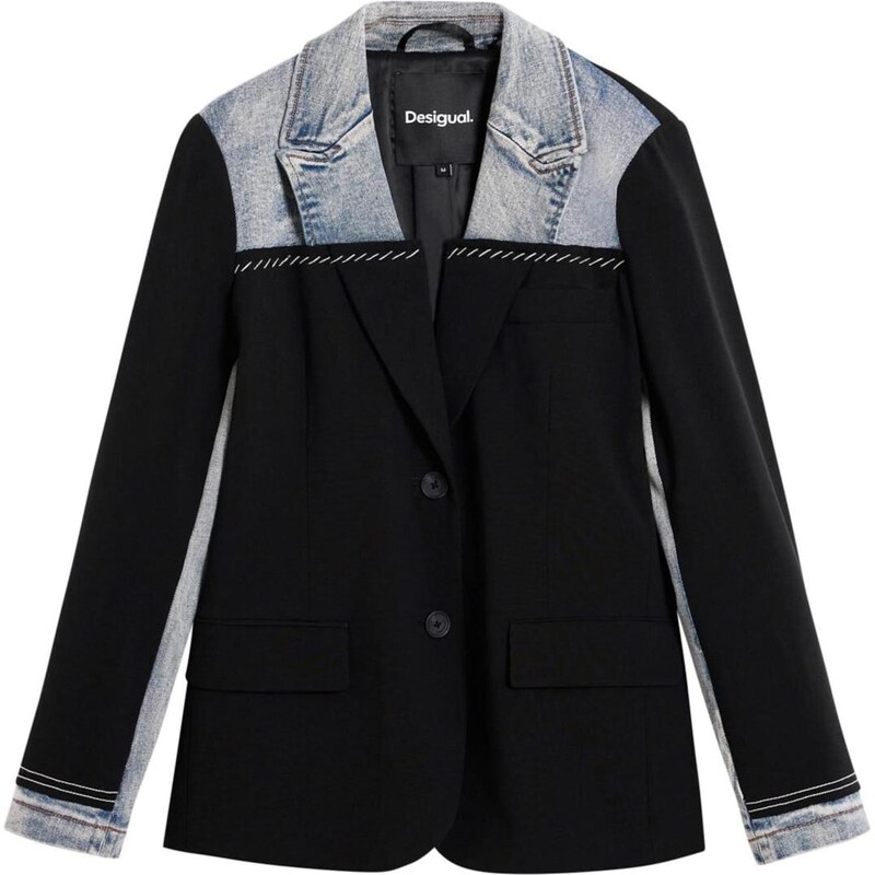 Desigual Blejzr modrá džínovina / černá 112363877