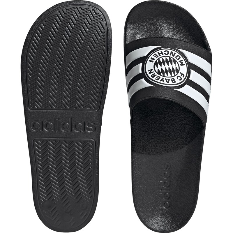 ADIDAS SPORTSWEAR Pantofle 'Adilette Bayern Munich' černá / bílá