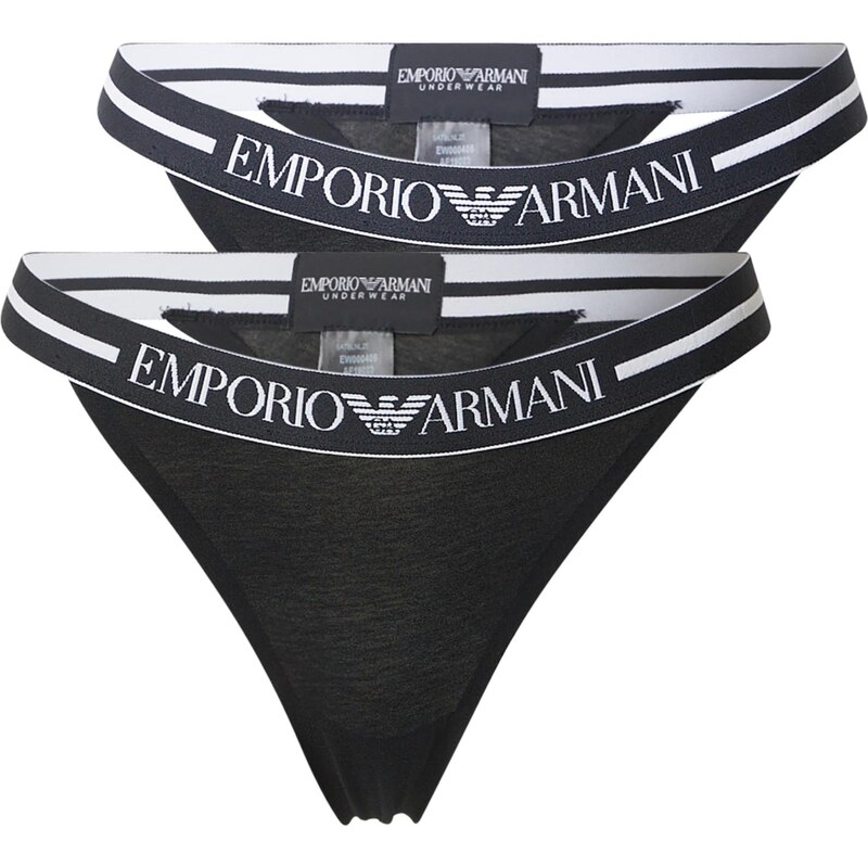 Emporio Armani Tanga černá / bílá 112364199