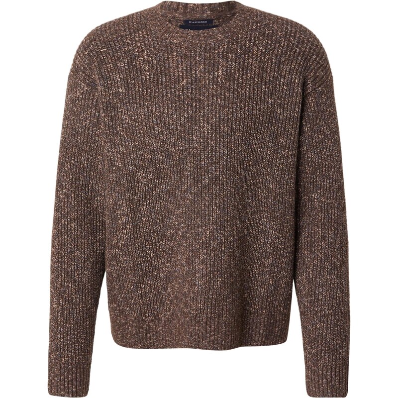 Abercrombie & Fitch Svetr ESSENTIAL hnědý melír 112364278