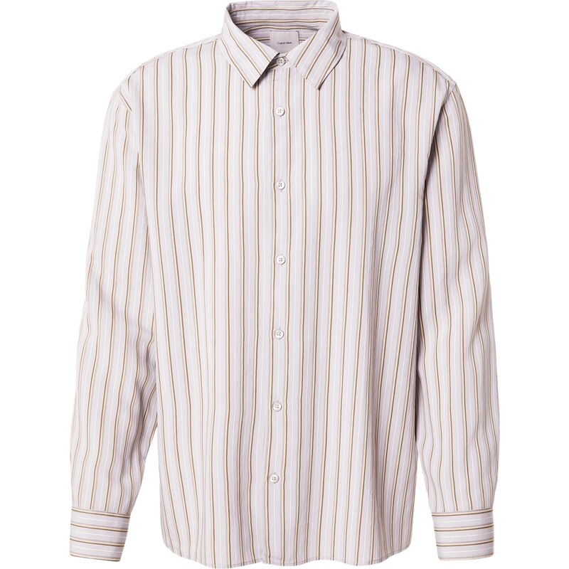 Calvin Klein Košile pastelová modrá / světle červená