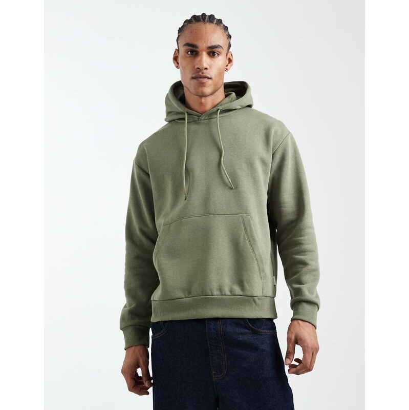 JJ Rebel relaxed fit hoodie in green