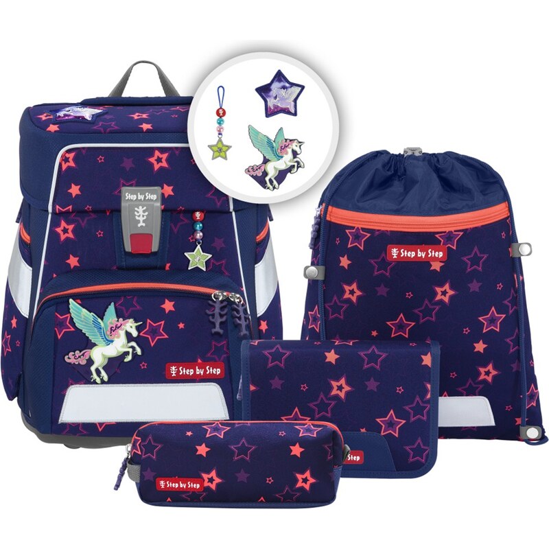 Step by Step Školní aktovka SPACE pro prvňáčky - 5-dílný set -