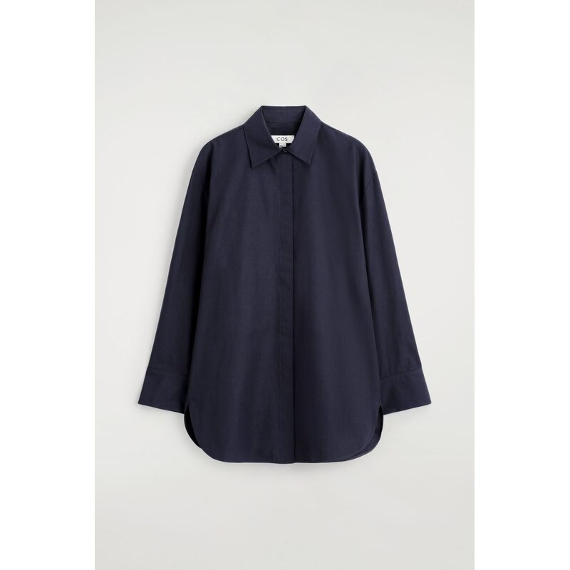 H&M - BAVLNĚNÁ KOŠILE NA MÍRU - modrá 112367238