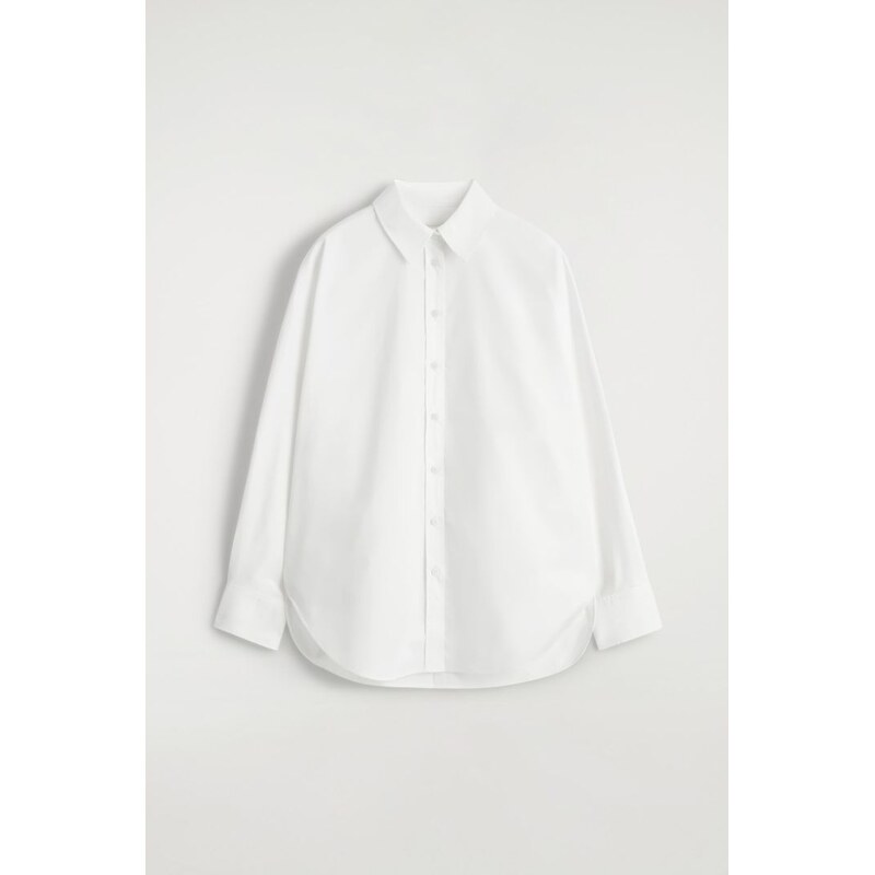H&M - RELAXED BAVLNĚNÁ KOŠILE - bílá 112367253