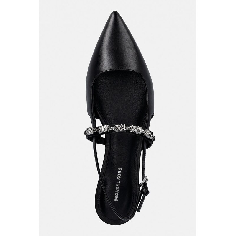 Kožené baleríny MICHAEL Michael Kors Dina Flex Sling Flat