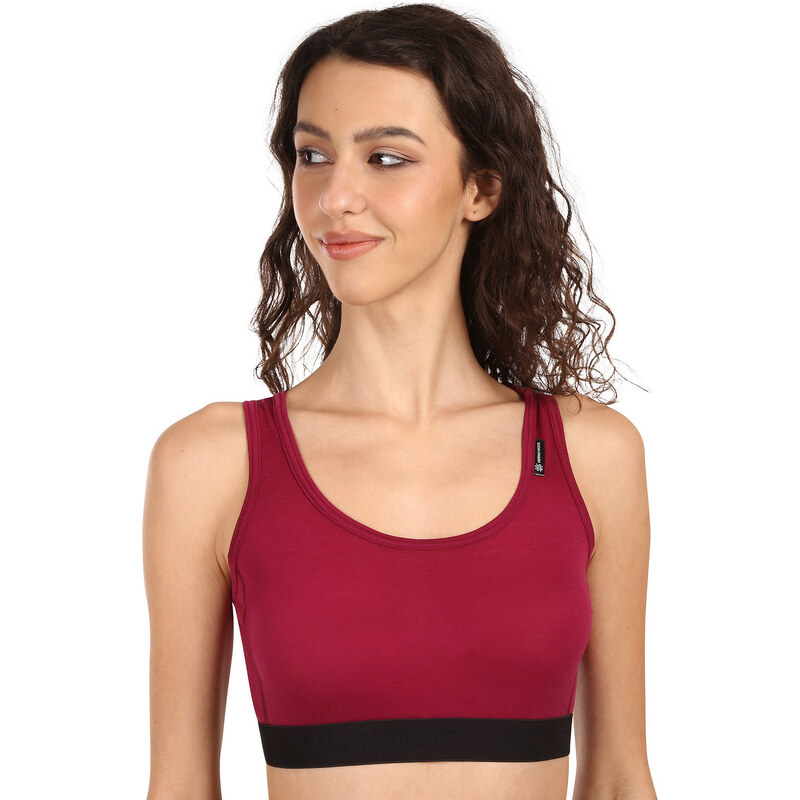 Dámská podprsenka Sensor Active merino červená (17200025) 114404361