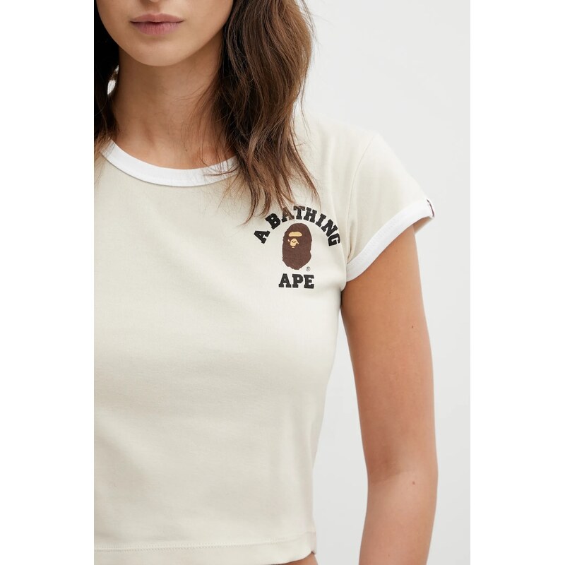 Bavlněné tričko A Bathing Ape College