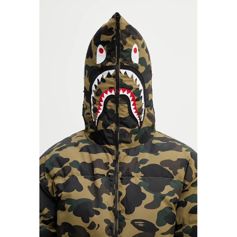 Péřová bunda A Bathing Ape 1st Camo Snowboard Sharkdown
