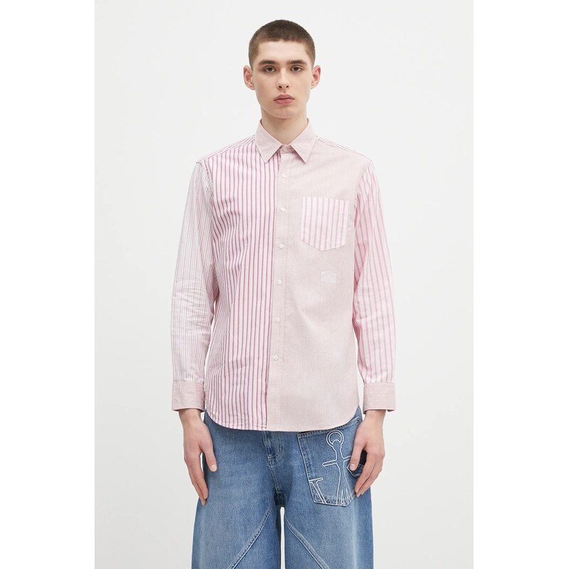 Aries Bavlněná košile Aries Patchwork LS Shirt