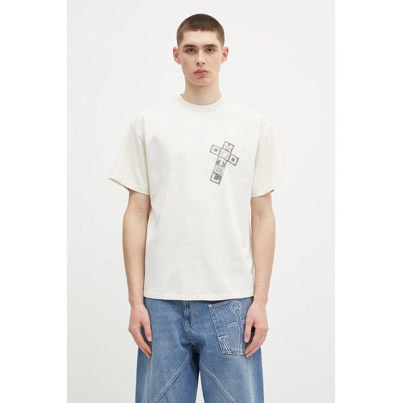 Bavlněné tričko Aries Faded God Town SS Tee 112384426