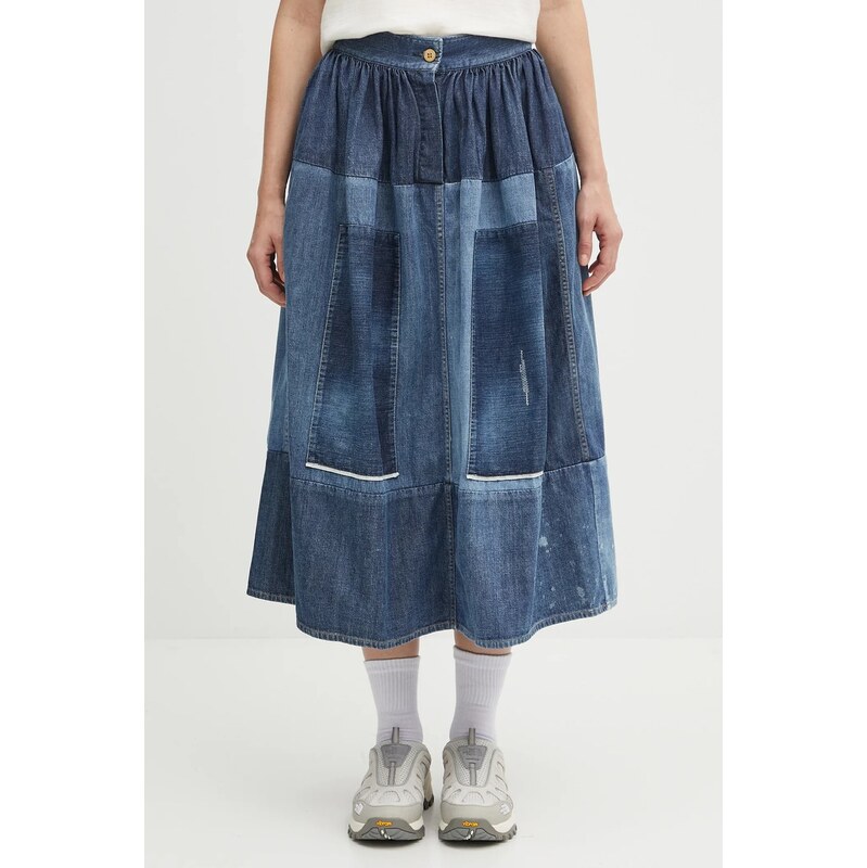 Visvim Džínová sukně Visvim ss elevation skirt p.w.