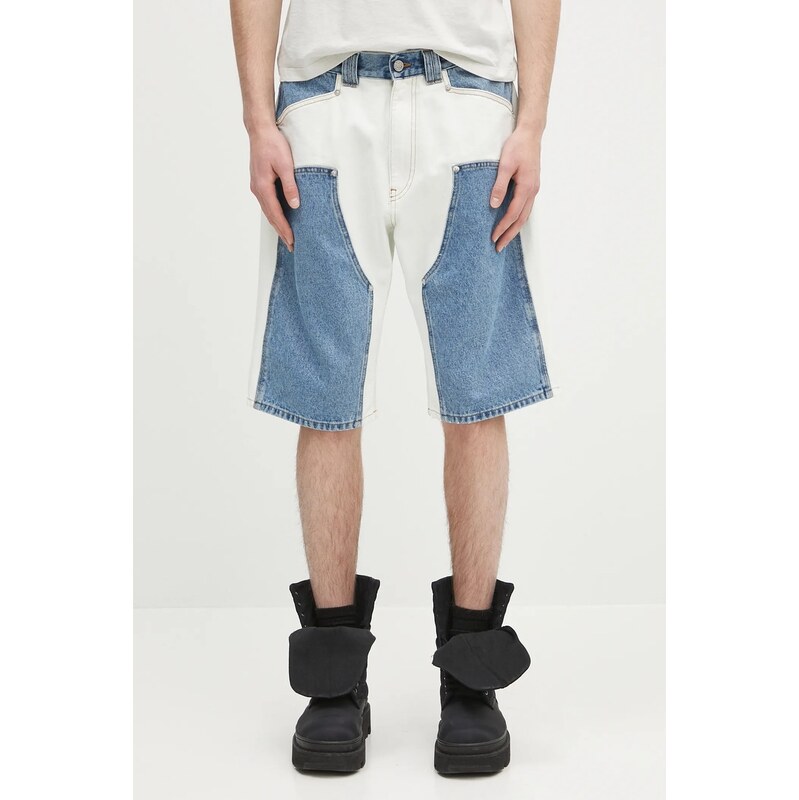Aries Džínové šortky Aries Patchwork Western Carpenter Shorts