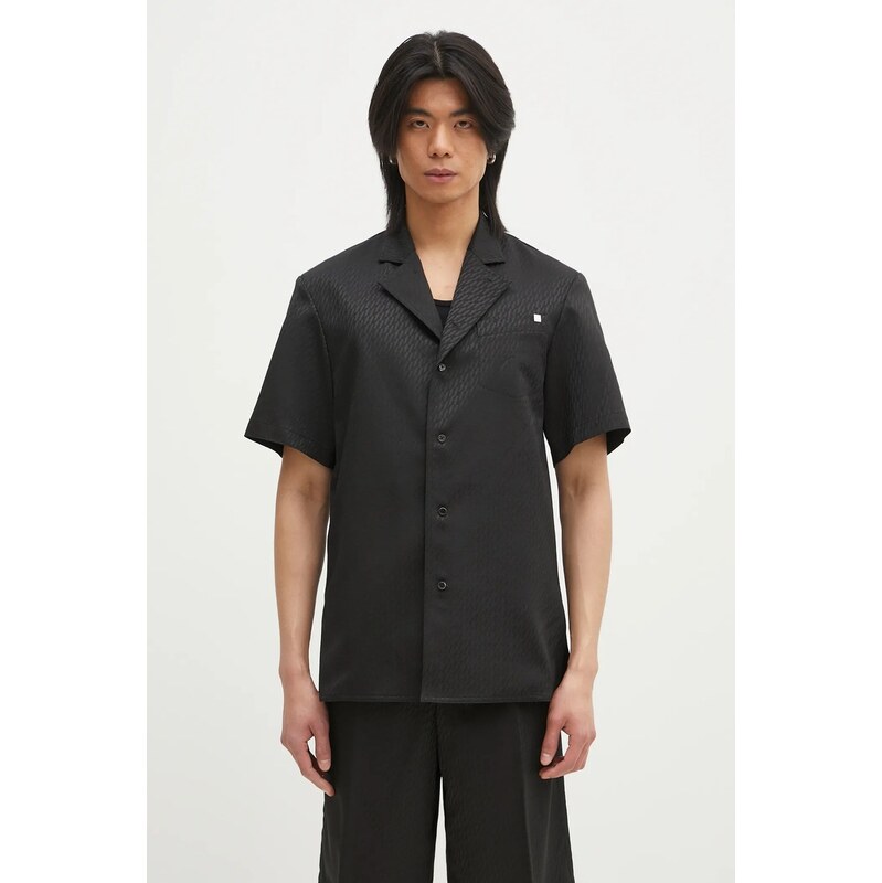 Helmut Lang Košile s příměsí vlny Helmut Lang Modest Ss Sh.Tonal