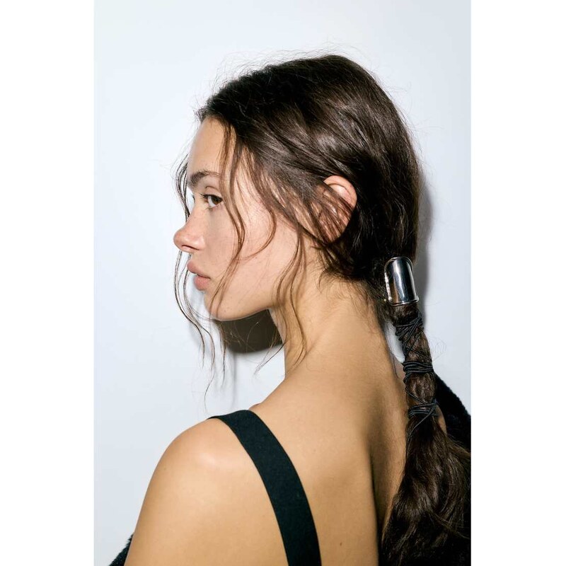 Pull&Bear Pack of 2 metallic hair slides in gold