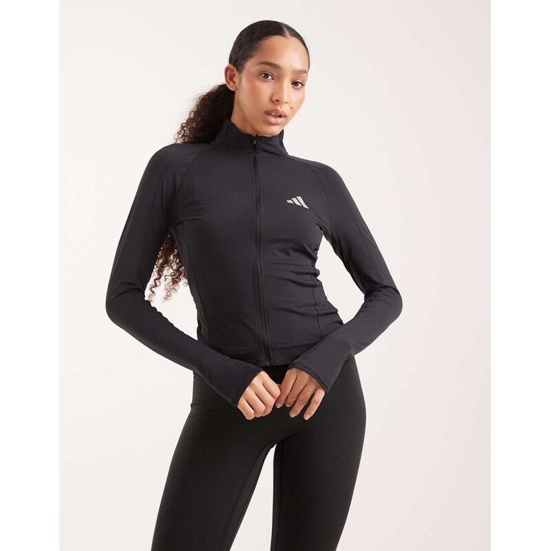 adidas performance Adi365 seasonal womens running jacket in black 115499343