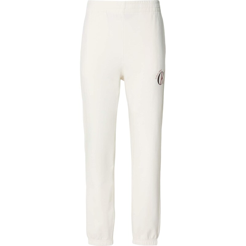 Calvin Klein Jeans Kalhoty hnědá / červená / bílá