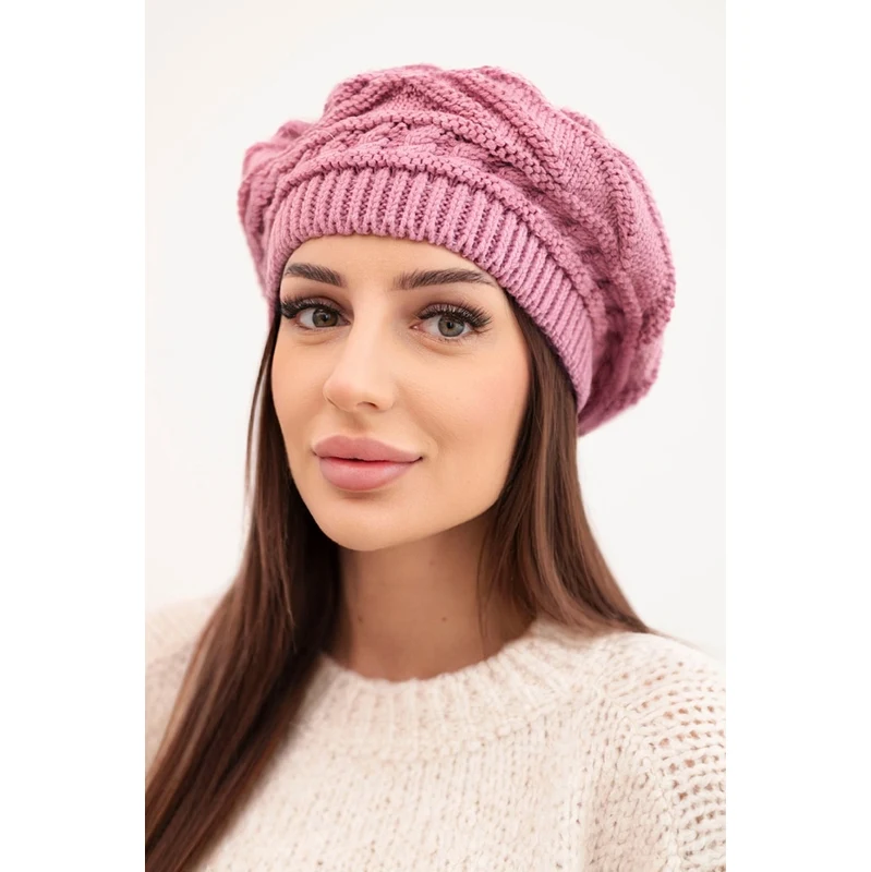 Dámský zimní baret Kesi K378 fialový