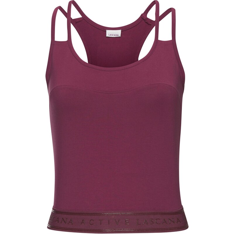 LASCANA ACTIVE Top burgundská červeň 112386900