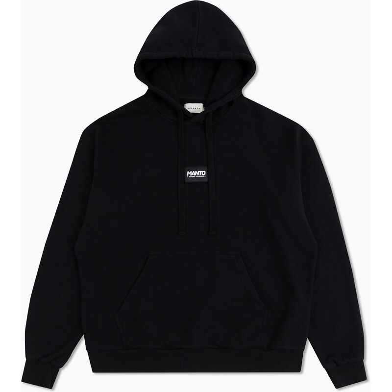 Pánská mikina MANTO Label 25 Regular Hoody black