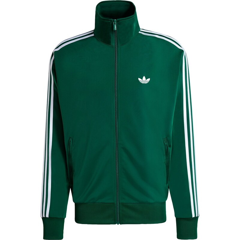 ADIDAS ORIGINALS Mikina Firebird tmavě zelená / bílá