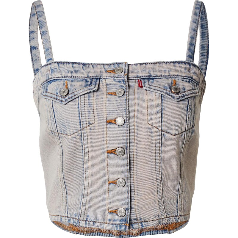 LEVIS  Top Denim Tube Top světlemodrá