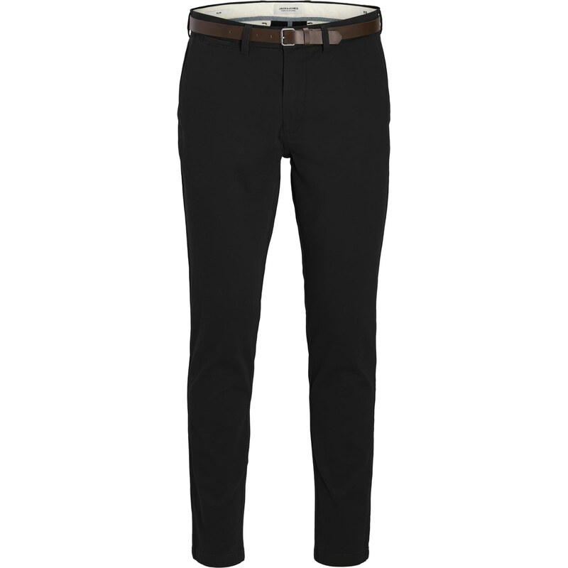 Jack & Jones Plus Chino kalhoty JPSTMARCO ADAM černá