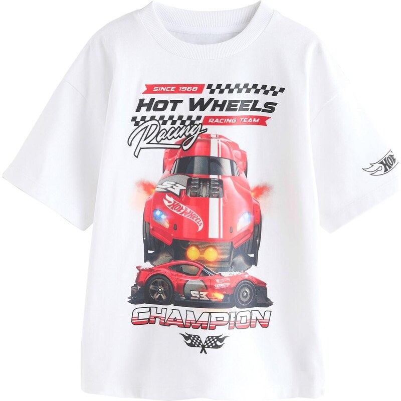 Next Tričko Hot Wheels oranžová / červená / černá / bílá
