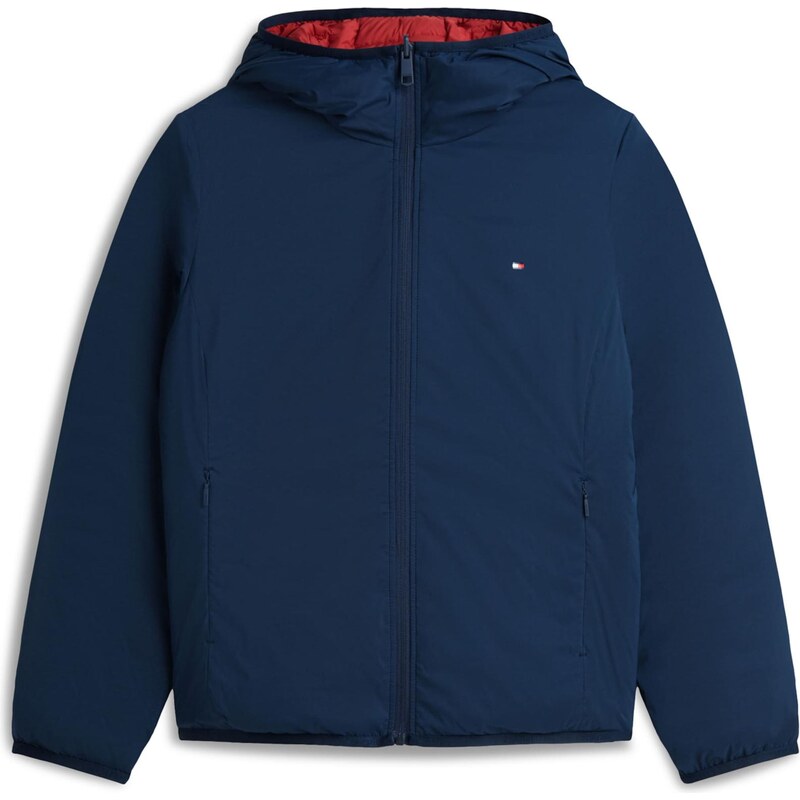 TOMMY HILFIGER Přechodná bunda námořnická modř / červená