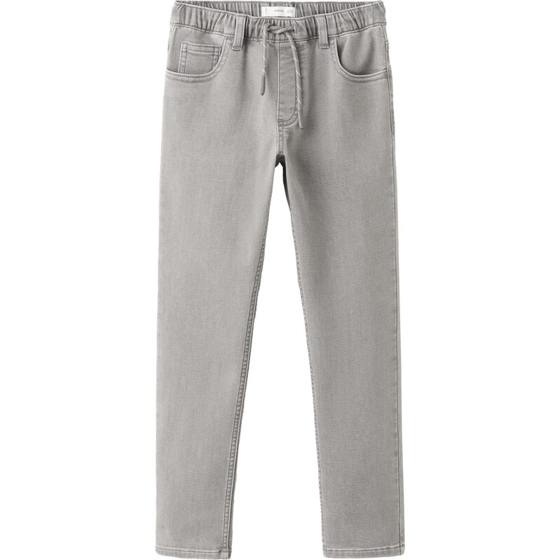MANGO KIDS Džíny COMFY světle šedá