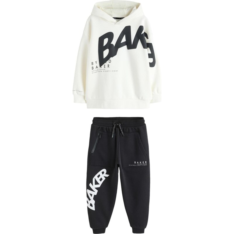Baker by Ted Baker Joggingová souprava černá / bílá 112389023